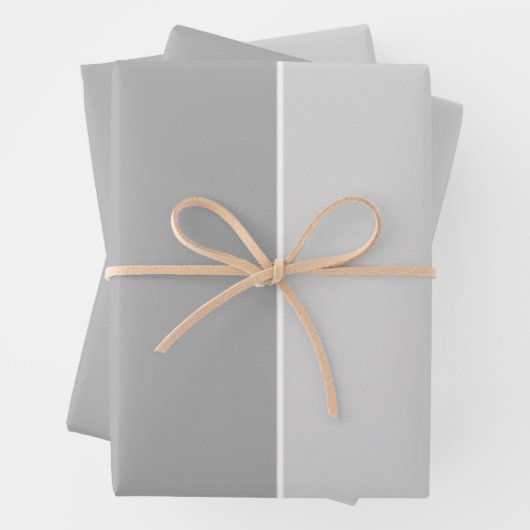 Grijze, eenvoudige stijlvolle schaduwen inpakpapier vel (In situ)