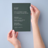 Grijze eenvoudige typografie moderne trouwkaart flyer (Hand)