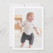 Grijze eerste reis rond de zondag kaart (Achterkant)