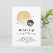 Grijze eerste reis rond de zondag kaart (Staand voorkant)