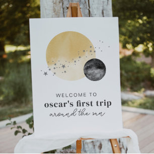 Grijze eerste reis rond het Sun Welcome Poster