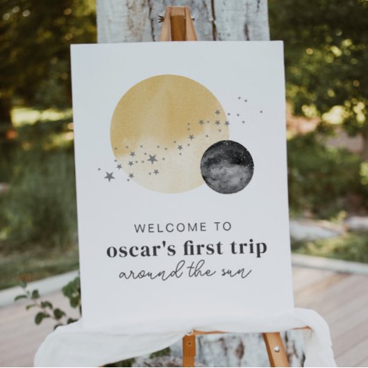 Grijze eerste reis rond het Sun Welcome Poster