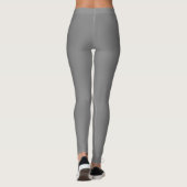 Grijze effen kleur leggings (Achterkant)