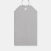 Grijze Elegant Lace Gift Labels Cadeaulabel (Achterkant)