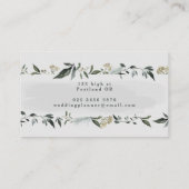 Grijze elegant visitekaartje (Achterkant)