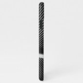 Grijze elegante textuur van wolzilver iPhone hoesje (Rechterkant)