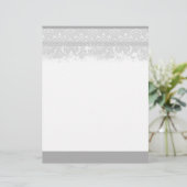 Grijze Elegantie Briefhoofd & Briefpapier (Staand voorkant)