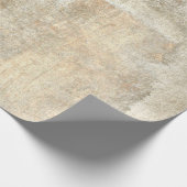 Grijze en beige Abstracte kunst Schildingegrepen a Cadeaupapier (Hoek)