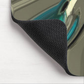 Grijze en blauwe Abstracte kunst Muismat (Hoek)