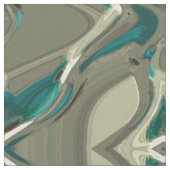 Grijze en blauwe Abstracte kunst Stof (Close Up)