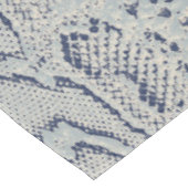 Grijze en Blauwe Slang Skin Animal Print Tafelkleed (Gekanteld)