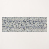 Grijze en Blauwe Slang Skin Animal Print Yogamat (Voorkant (horizontaal))