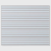 Grijze en blauwe strepen cadeaupapier (Vlak)