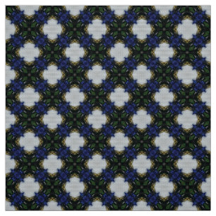 Grijze en blauwe tegel Upholstery Fabric Stof