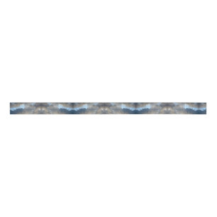 Grijze en blauwe wolken grosgrain lint