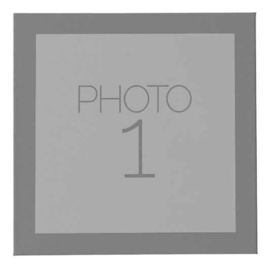 Grijze en Blauwgroen Chevrons - Aangepast monogram Kubus (Voorkant)