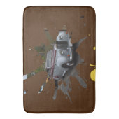 Grijze en Bourgogne  klassieke auto, Badmat (Voorkant Verticaal)