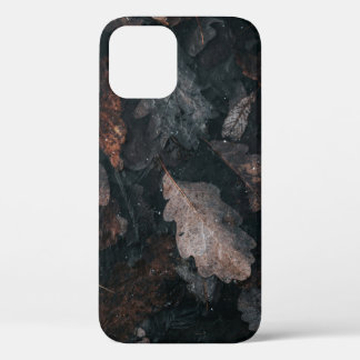 Grijze en bruine gedroogde bladeren Case-Mate iPhone case