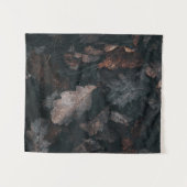 Grijze en bruine gedroogde bladeren wandkleed (Voorkant (horizontaal))