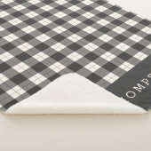 Grijze en Cream Buffalo Gepersonaliseerd Sherpa Deken (3/4)