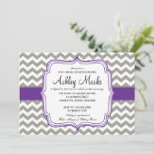 Grijze en donkere Paarse Cheveron-injectie Kaart (Staand voorkant)