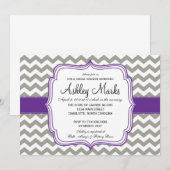 Grijze en donkere Paarse Cheveron-injectie Kaart (Voorkant / Achterkant)