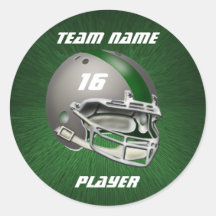 Grijze en donkergroene Football Helmet