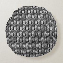 Grijze en gekleurde grijze rechthoekige borden rond kussen