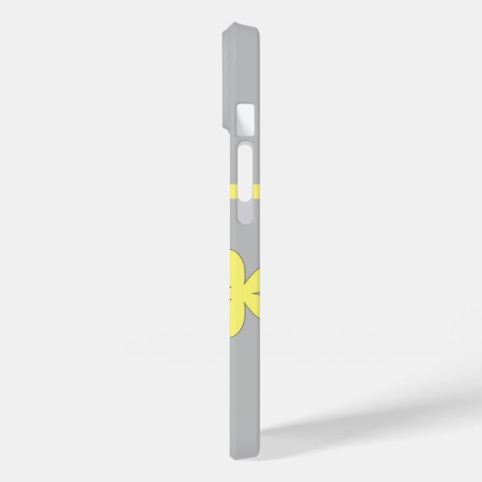 grijze en gele afdruk, Case-Mate iPhone case (Achterkant / Links)