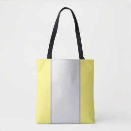 grijze en gele afdruk, tote bag