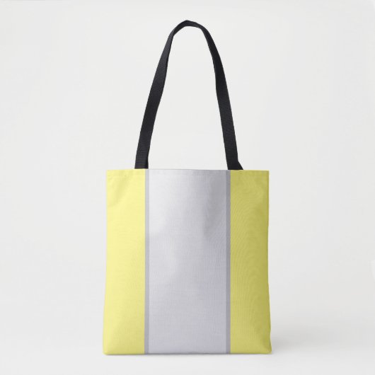 grijze en gele afdruk, tote bag (Voorkant)