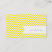 Grijze en Gele Bunting Banner Visitekaartje (Achterkant)