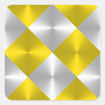 Grijze en gele metalisch uitziende vierkanten