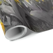 Grijze en gele tulpen met zonsondergang cadeaupapier (Rol Hoek)