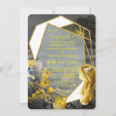 Grijze en gele tulpen met zonsondergang kaart (Voorkant)