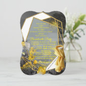 Grijze en gele tulpen met zonsondergang kaart (Staand voorkant)