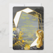 Grijze en gele tulpen met zonsondergang kaart (Voorkant)