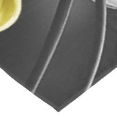 Grijze en gele tulpenbloemtextuur 2021 kleur tafelkleed (Gekanteld)