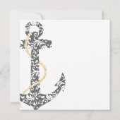 Grijze en gele uitnodiging voor weduwen (Achterkant)