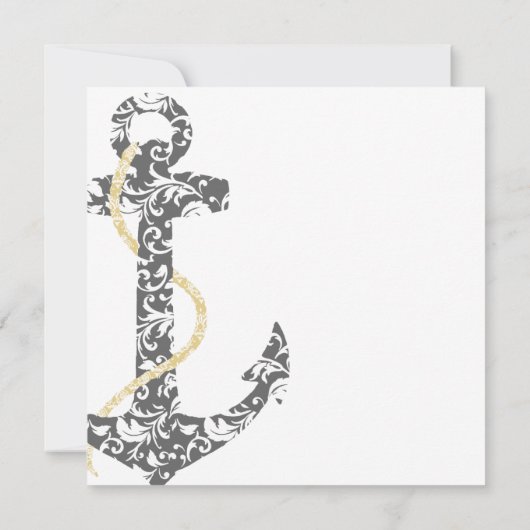 Grijze en gele uitnodiging voor weduwen (Achterkant)