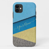 Grijze en gele wandtelefoons Case-Mate iPhone case (Achterkant)