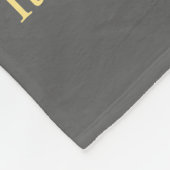 Grijze en Gold Awareness Ribbon Angel Blanket Fleece Deken (Hoek)