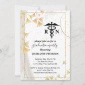 Grijze en goudhoudende Waterverf Verpleegkundepart Kaart (Voorkant)