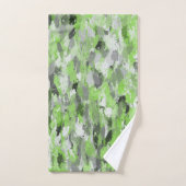 Grijze en groene schildpadballen bad handdoek (Handdoek)