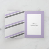 Grijze en lila foto- en naamsbekendheid kaart (Binnen)