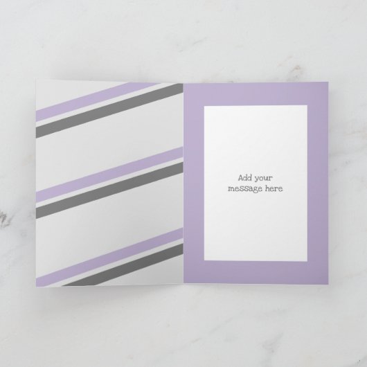 Grijze en lila foto- en naamsbekendheid kaart (Binnen)
