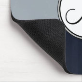 Grijze en marineslangen, vleugels en strips met mo muismat (Hoek)