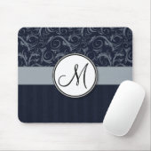 Grijze en marineslangen, vleugels en strips met mo muismat (Met muis)