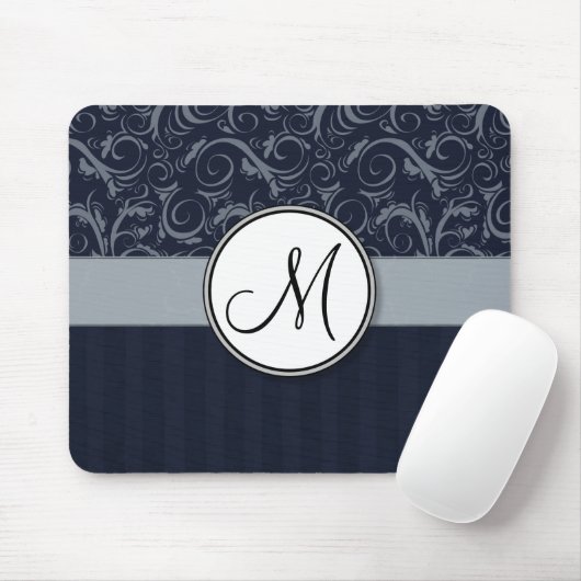 Grijze en marineslangen, vleugels en strips met mo muismat (Met muis)