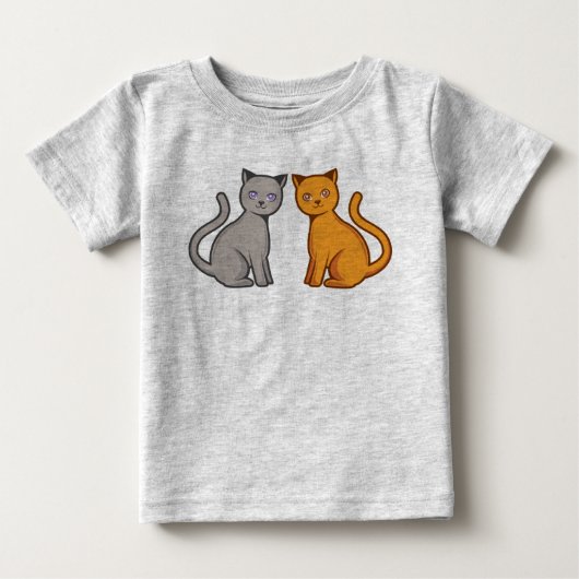 Grijze en oranje katten (Voorkant)